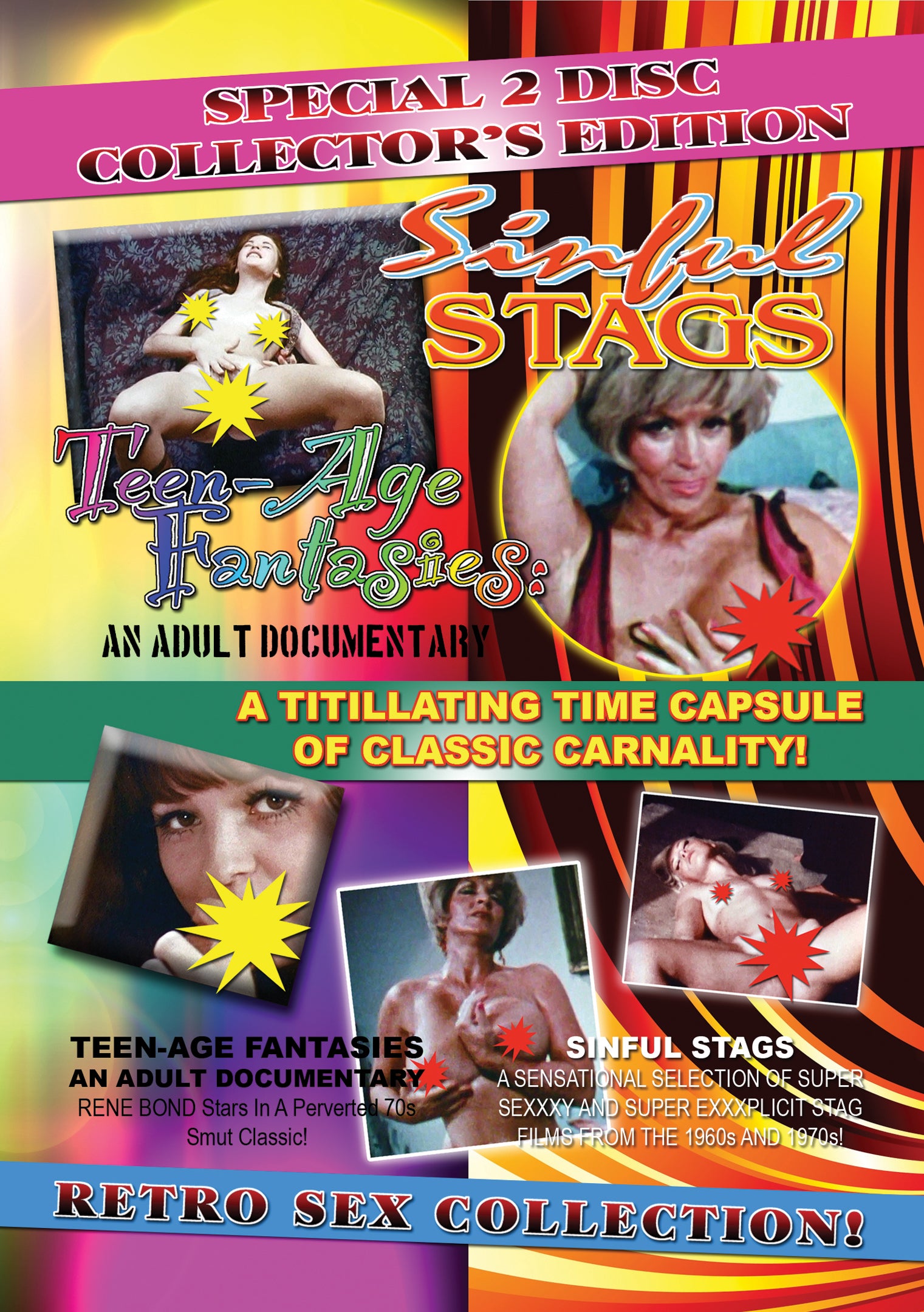 Teen-age Fantasies/Sinful Stags Double Disc (DVD) – Ronin Flix