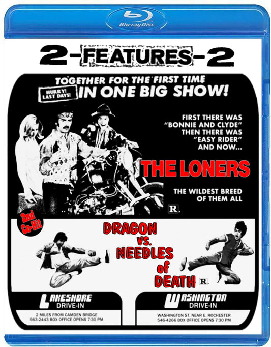 The Loners + Dragon Vs Needles Of Death (drive-in Double Feature #7) (Blu-ray)