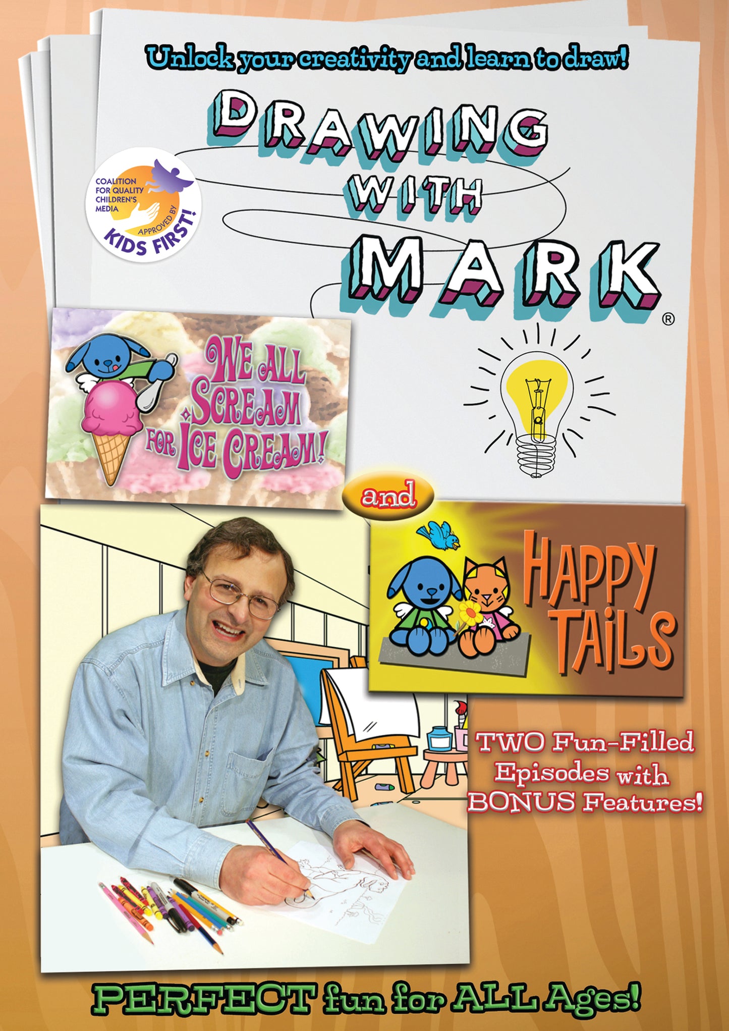 Drawing With Mark: Happy Tails & We All Scream For Ice Cream (DVD)