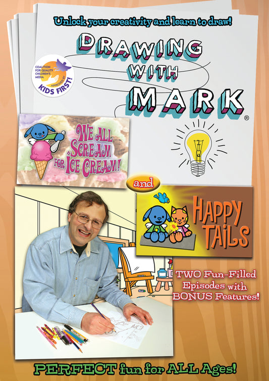 Drawing With Mark: Happy Tails & We All Scream For Ice Cream (DVD)