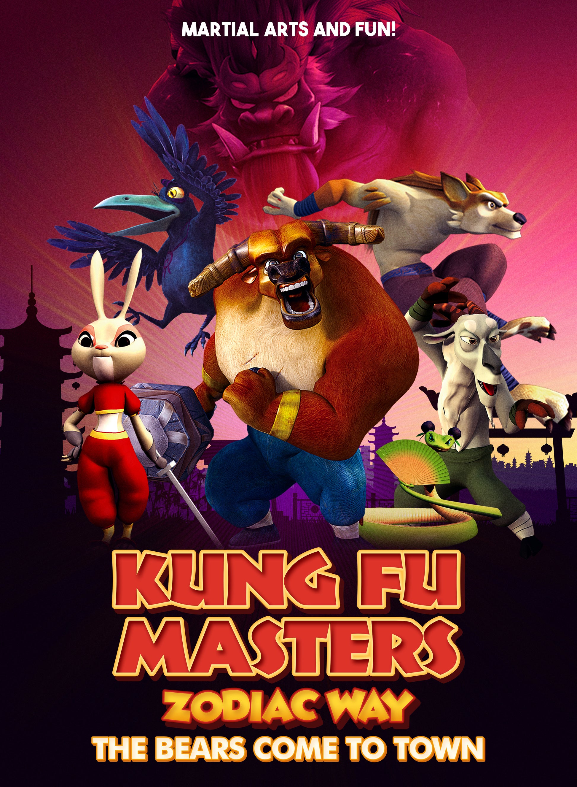 Kung Fu Masters Zodiac Way: The Bears Come To Town (DVD)