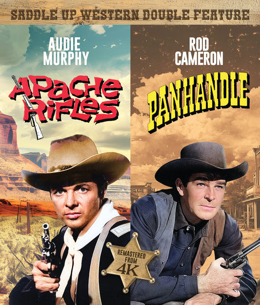 Saddle Up Westerns: Apache Rifles + Panhandle [Restored Double Feature] (Blu-ray)