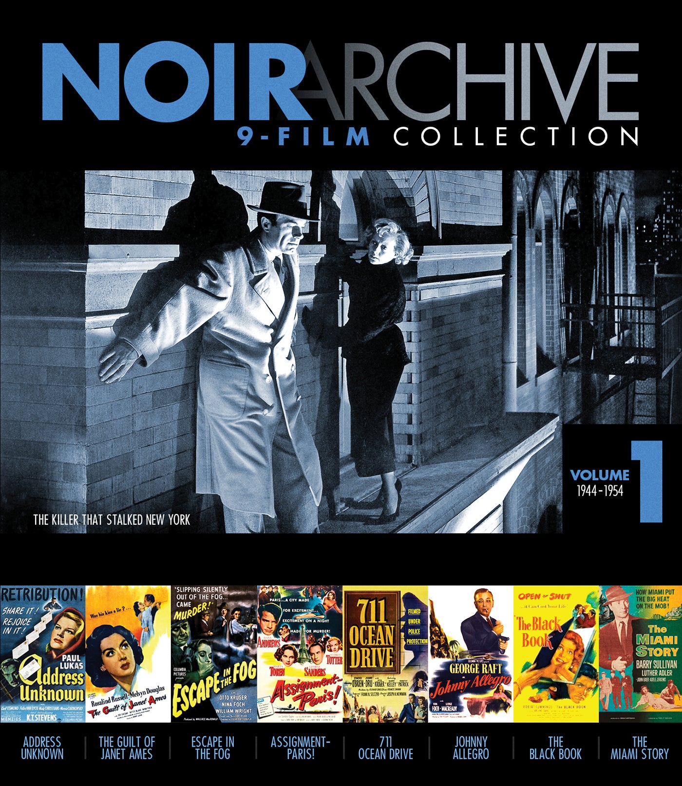 Noir Archive Volume 1: 1944-1954 (9 Movie Collection) (Blu-ray)