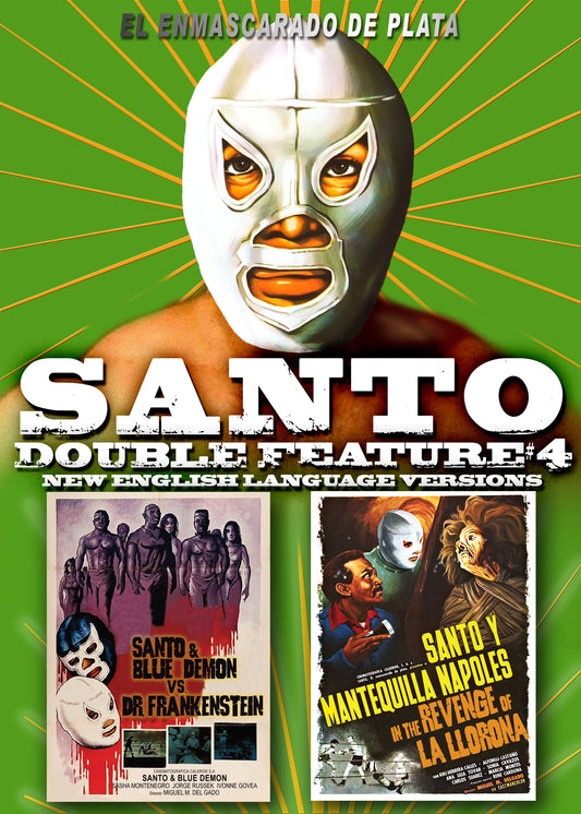 Santo Double Feature #4: Santo & Blue Demon Vs. Dr. Frankenstein/Santo & Mantequilla In The Revenge Of La Llorona (DVD)