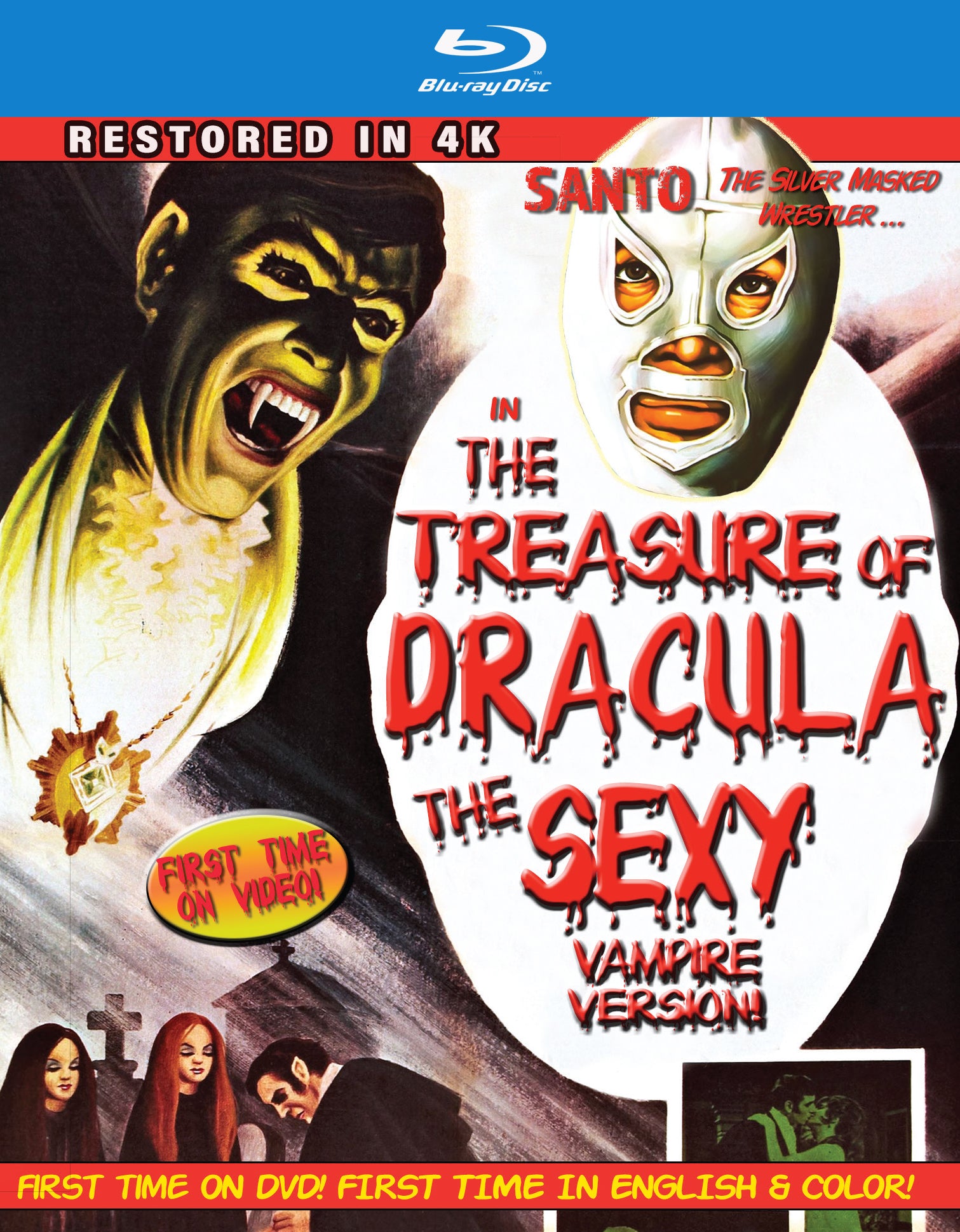 Santo In The Treasure Of Dracula: The Sexy Vampire Version 4k Restoration (In Color) (Blu-ray) 1
