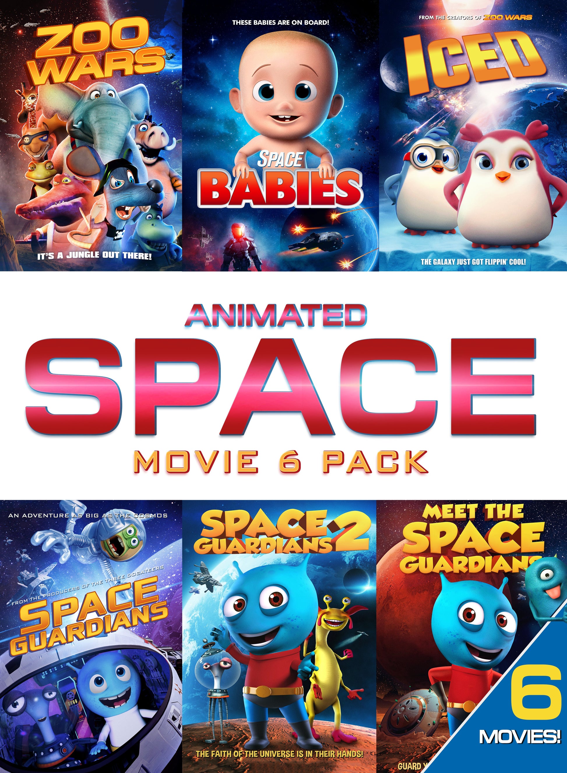 Animated Space Adventure Movie 6 Pack (DVD)