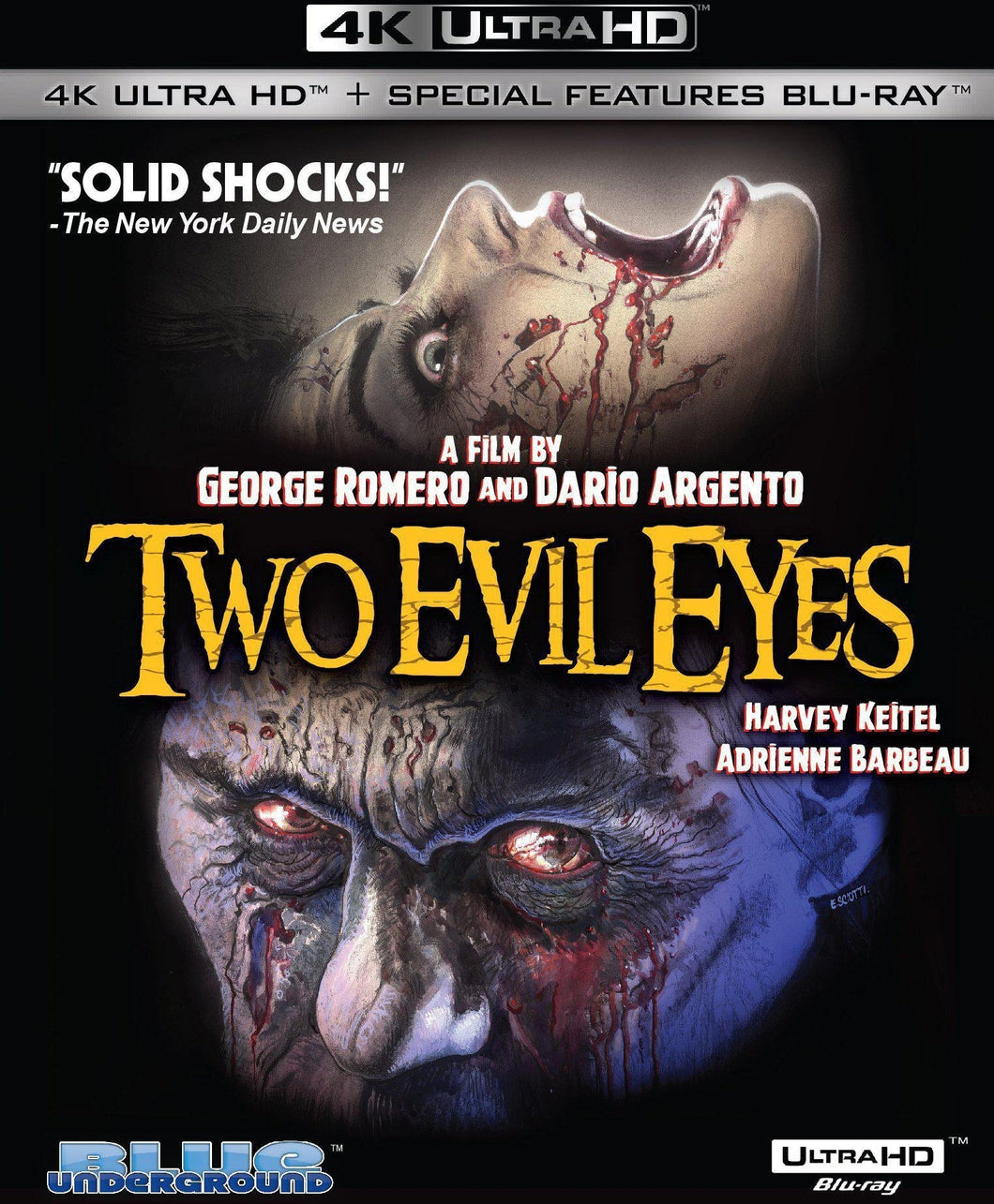 Two Evil Eyes 4K UHD (2 Disc Set)