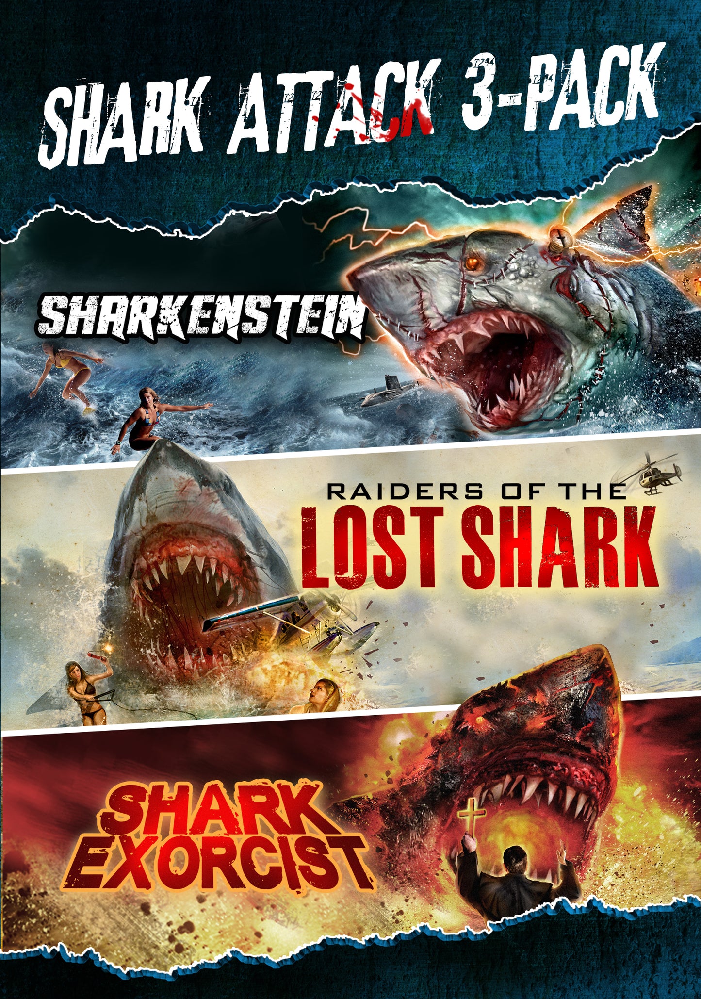 Shark Attack 3-Pack (DVD)